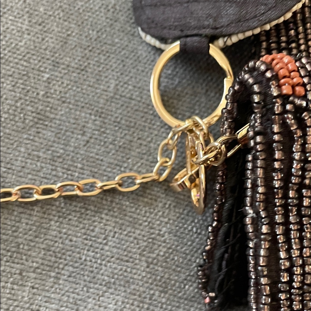 Viral Beaded Cocktail Design Clutch and Wallet Set with key chain - Picture 14 of 15